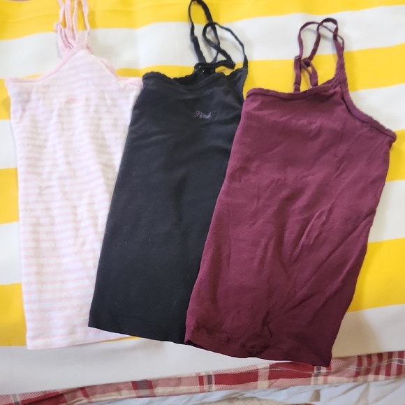Victoria's Secret Tops - Victoria's Secret Camisoles in Pink, Black, and Burgundy